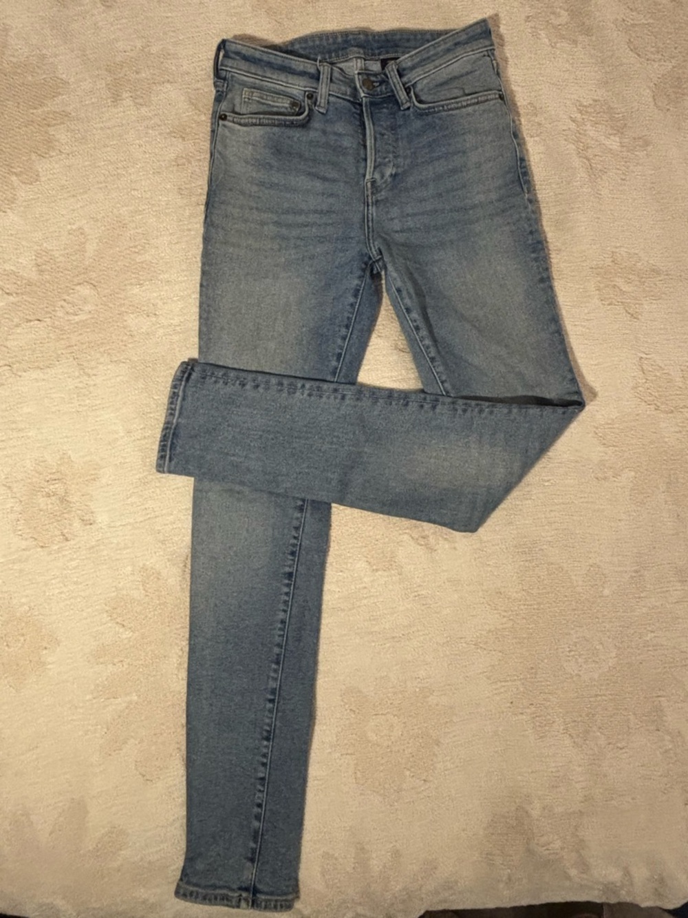 H&M &Denim | 30/32 | Light Wash Skinny Jeans | Button Fly
